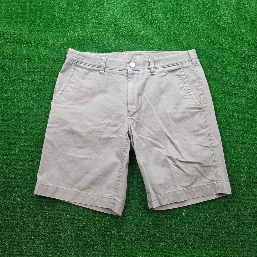 Bonobos Washed Chinos Stretch Casual Shorts Mens 32 Gray Golf Preppy 9" Inseam